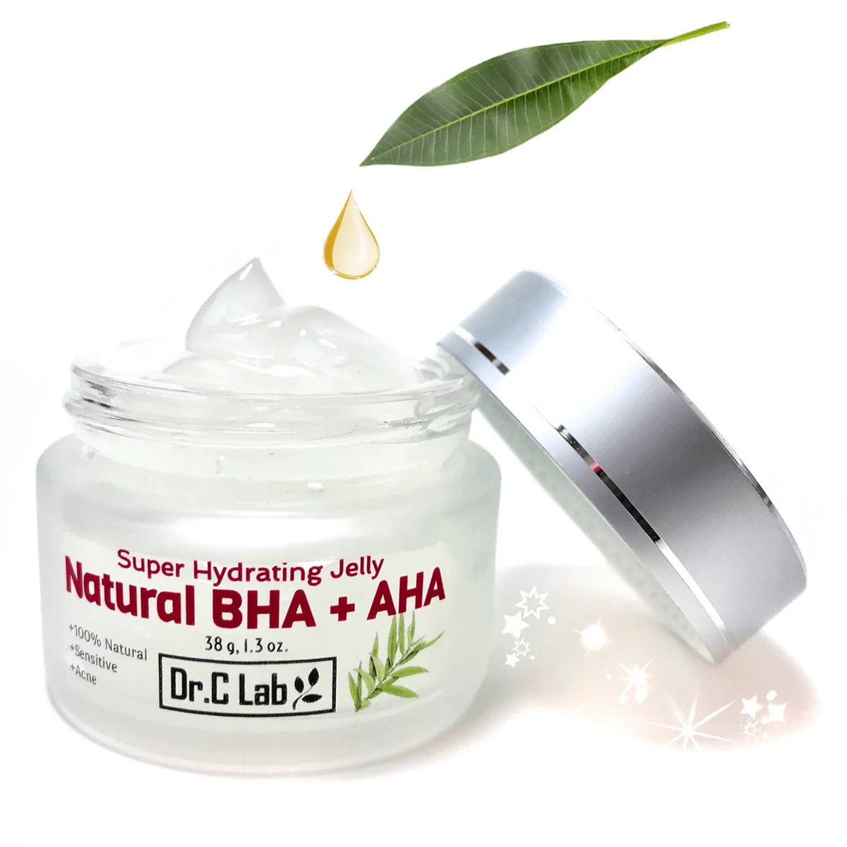 DR.HC Natural BHA + AHA Super Hydrating Jelly (25~40g, 0.9~1.4oz) (Skin brightening, Anti-acne, Anti-blemish, Oil balancing, Anti-aging...) SHIP TO: USA, SIZE: Big (40g)