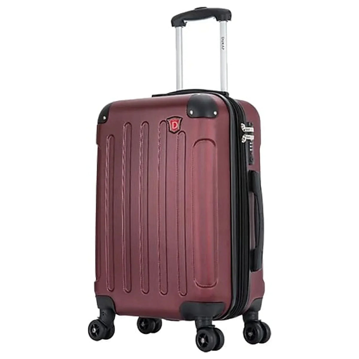 DUKAP PROCESSOR Plastic 4-Wheel Spinner Luggage Wine (DKINT00S-WIN)