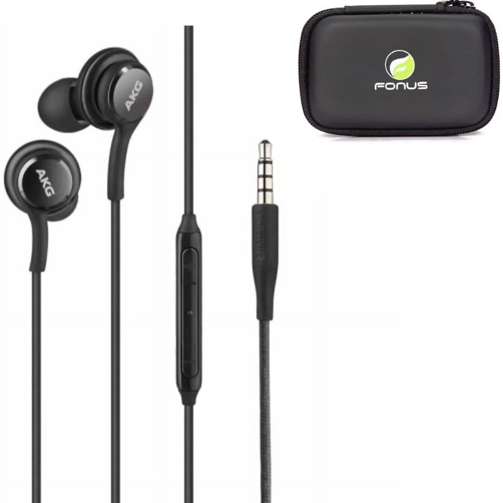 Authentic AKG Earphones Earbuds Headphones with Case P9Q for Galaxy Alpha A6 A5, Mega 6.3, Convoy 4