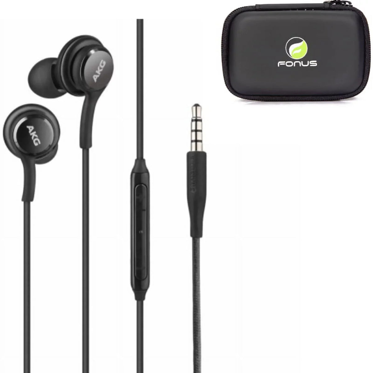 Authentic AKG Earphones Earbuds Headphones with Case P9Q for Galaxy Alpha A6 A5, Mega 6.3, Convoy 4
