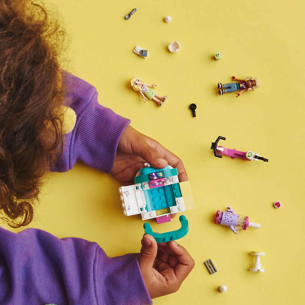 LEGO Friends Mobile Bubble Tea Shop 41733; Fun Vehicle Pretend Play Set with Mini-Dolls and Toy Scooter for Girls and Boys Ages 6 Plus