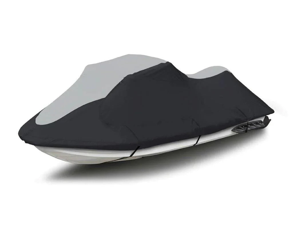 SUPER HEAVY-DUTY TOP OF THE LINE JETSKI Cover Compatible for YAMAHA PWC jet ski cover wave runner FZS 2009-2016 Black/Grey