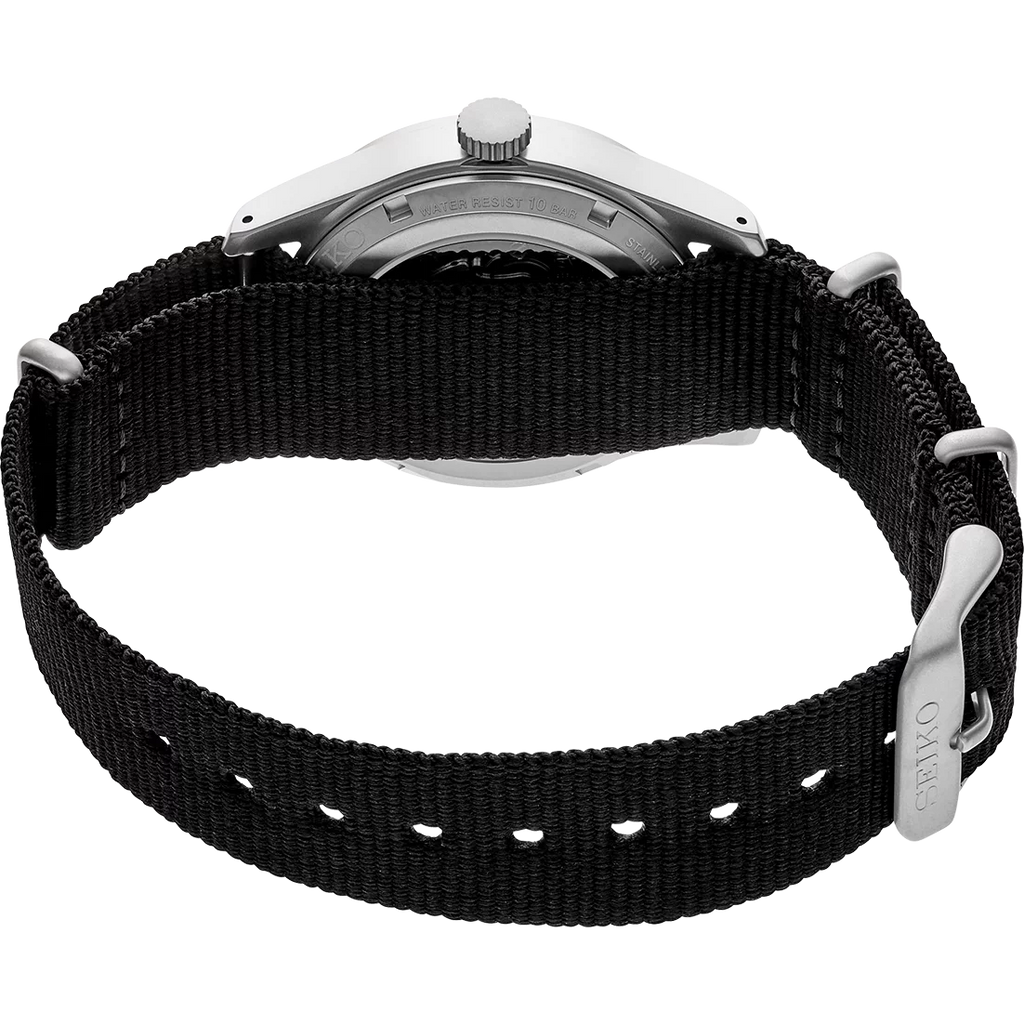 Designice Seiko 5 Sports Men's Watch Black 39.4mm Stainless Steel SRPG37