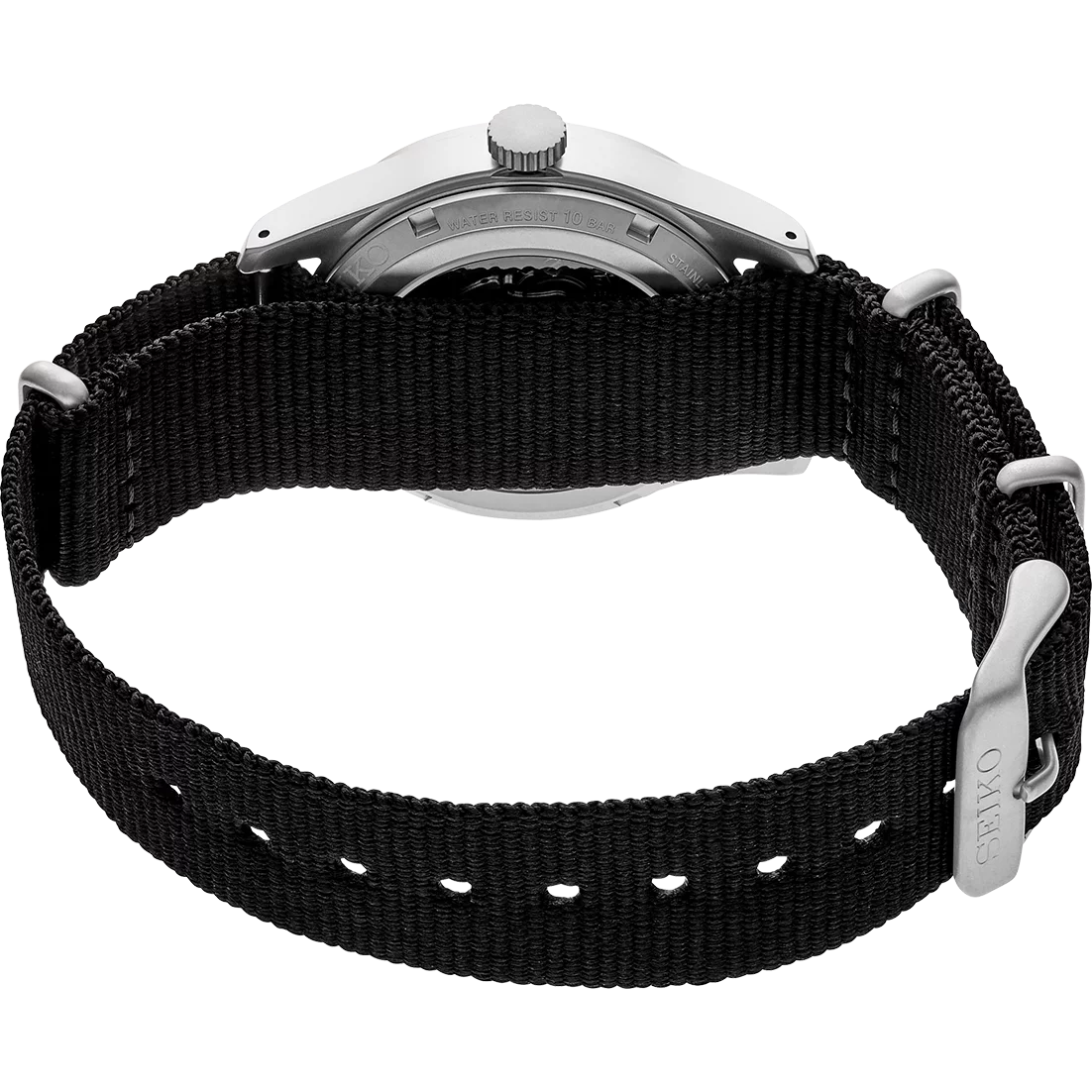 Designice Seiko 5 Sports Men's Watch Black 39.4mm Stainless Steel SRPG37