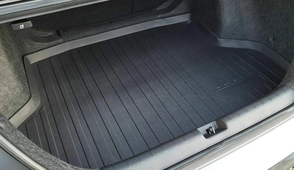 EACCESSORIES EA Cargo Liner – Trunk Mat for Honda Civic Sedan 2016-2021 – Weather-Resistant Trunk Mats for Cars with Raised Lip – Non-Slip Car Trunk Mat Rubber – Easy to Install – Laser Pre-Cut Design