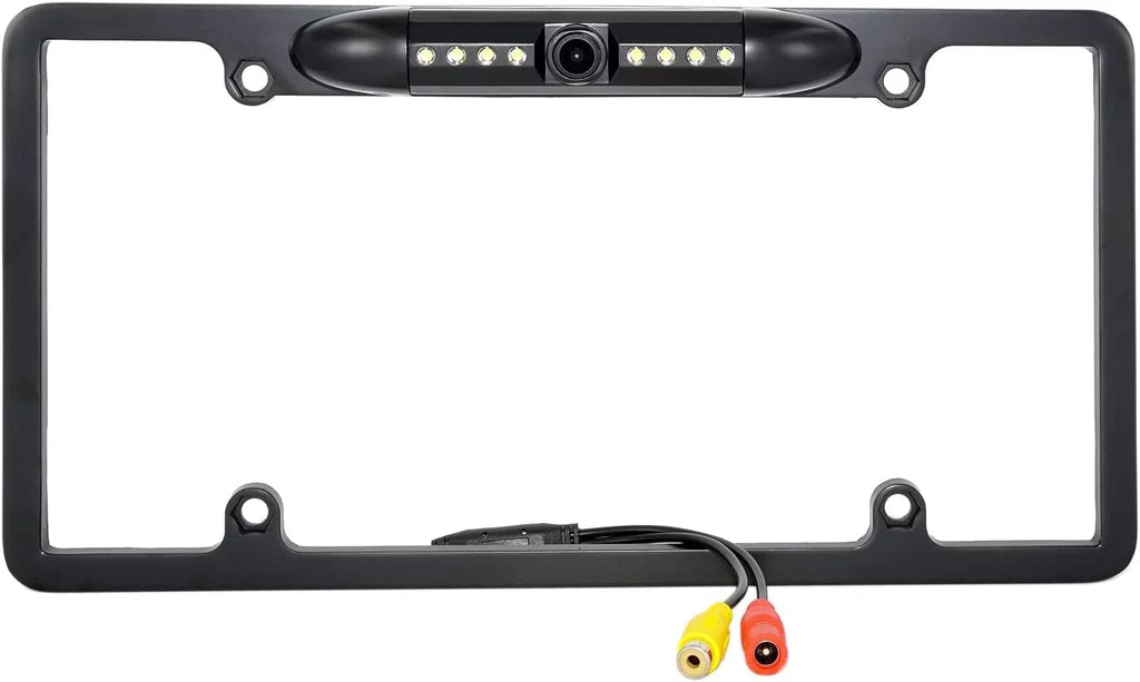 Backup Camera Rearview License Plate Liquid for Kenwood DDX-512 DDX512 Black