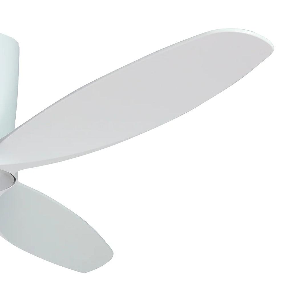 Flagler 52 in. WiFi Integrated LED Indoor/Outdoor Matte Pure White Ceiling Fan with Light and Remote Control