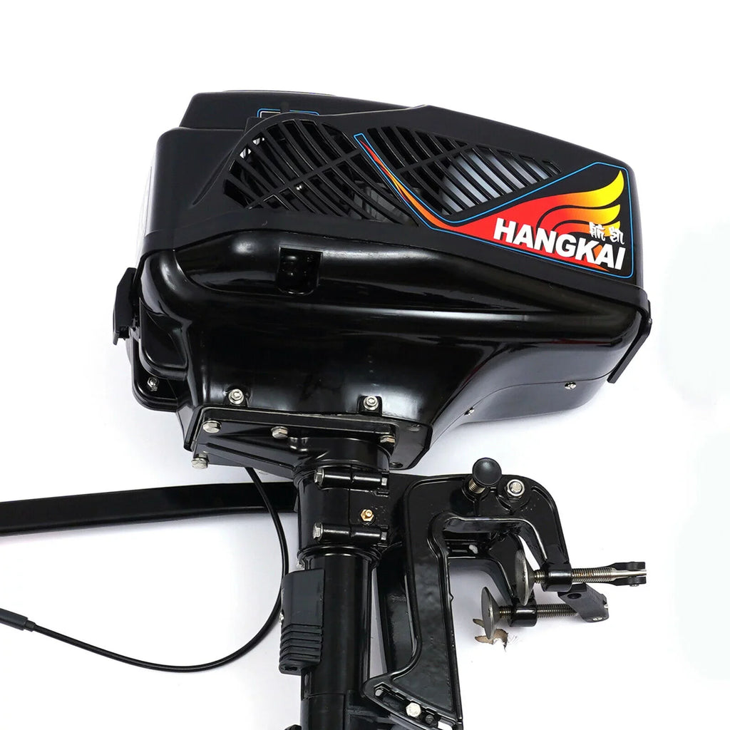 TOOL1SHOoo 3.6HP 2 Stroke Outboard Motor Fishng Boat Motor Engine Fluid Cooling Short Shaft