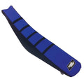 Motoseat Ribbed Traction Seat Cover Black/Blue/Black Compatible With Yamaha YZ125X 2020