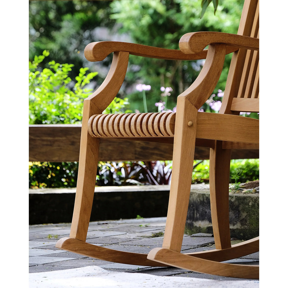 Cambridge Casual Chara 3-piece Teak Outdoor Rocking Chair Chat Set