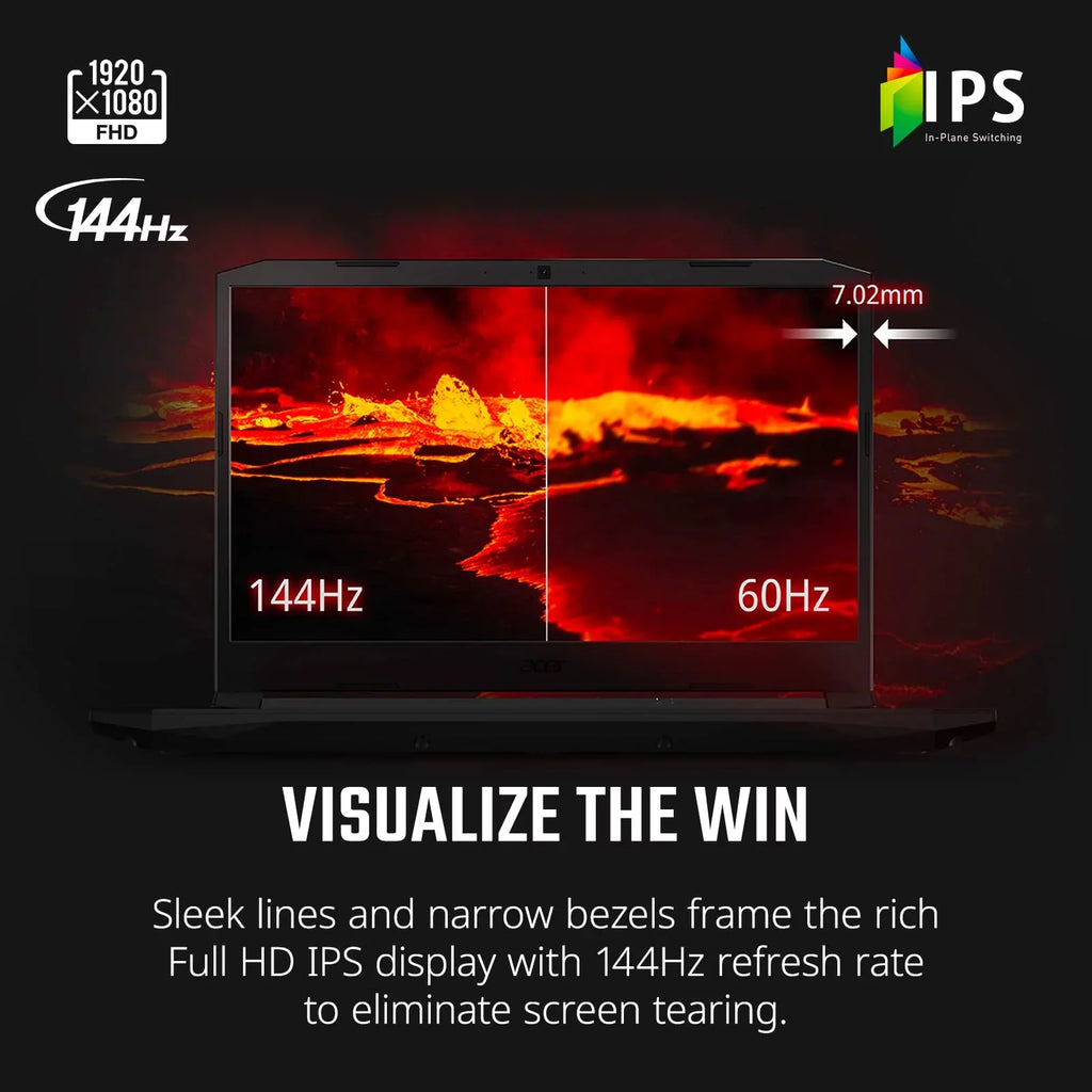 Nitro 5 AN515-57-79TD Gaming Mobile pc | Core i7-11800H | NVIDIA GeForce RTX 3050 Ti Portable computer GPU | 15.6" FHD 144Hz IPS Display | 8GB DDR4 | 512GB NVMe SSD | Killer Wi-Fi 6 | Backlit Keyboard