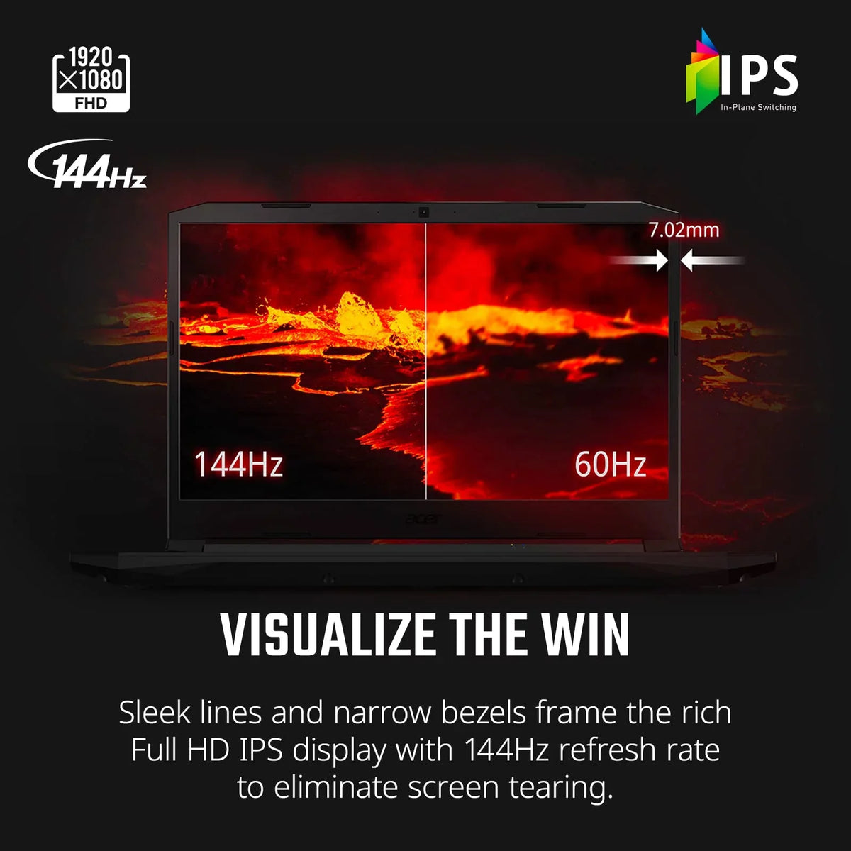 Nitro 5 AN515-57-79TD Gaming Mobile pc | Core i7-11800H | NVIDIA GeForce RTX 3050 Ti Portable computer GPU | 15.6" FHD 144Hz IPS Display | 8GB DDR4 | 512GB NVMe SSD | Killer Wi-Fi 6 | Backlit Keyboard