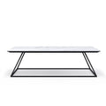 B-Modern Savvy Modern White Carrara Coffee Table