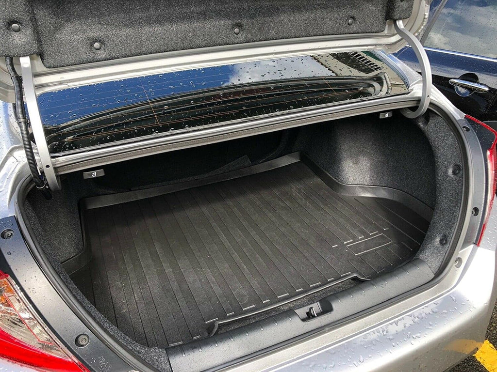 EACCESSORIES EA Cargo Liner – Trunk Mat for Honda Civic Sedan 2016-2021 – Weather-Resistant Trunk Mats for Cars with Raised Lip – Non-Slip Car Trunk Mat Rubber – Easy to Install – Laser Pre-Cut Design