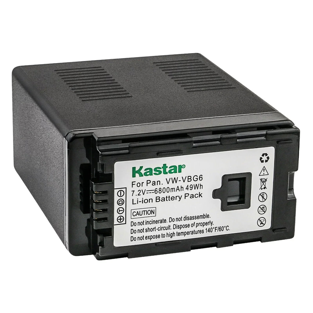 Kastar 2-Pack VW-VBG6 Pro Battery Replacement for VW-VBG6 VW-VBG6GK VW-VBG6-K VW-VBG6PPK, CGA-E625 Battery, DE-A38, VSK0631, VSK0698 Charger, AG-AC7 AF105 AC130 AC160 HMR10 HSC1U
