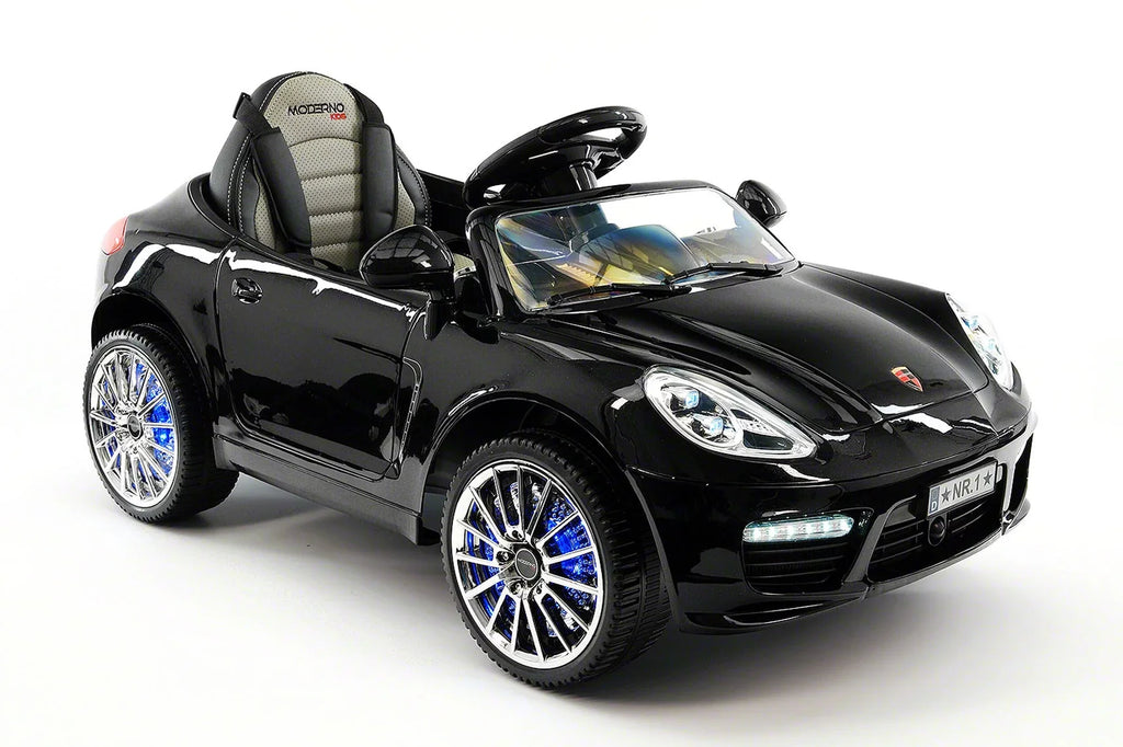 Kiddie Roadster 12V Kids Voltage-driven Ride-On Car with R/C Parental Remote | Black Metallic