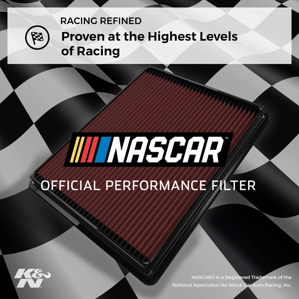 K&N Engine Air Filter: High Efficiency Premium, Washable, Replacement Filter: 2016-2019 Chevy Camaro (SS, ZL1) V8, 33-5047