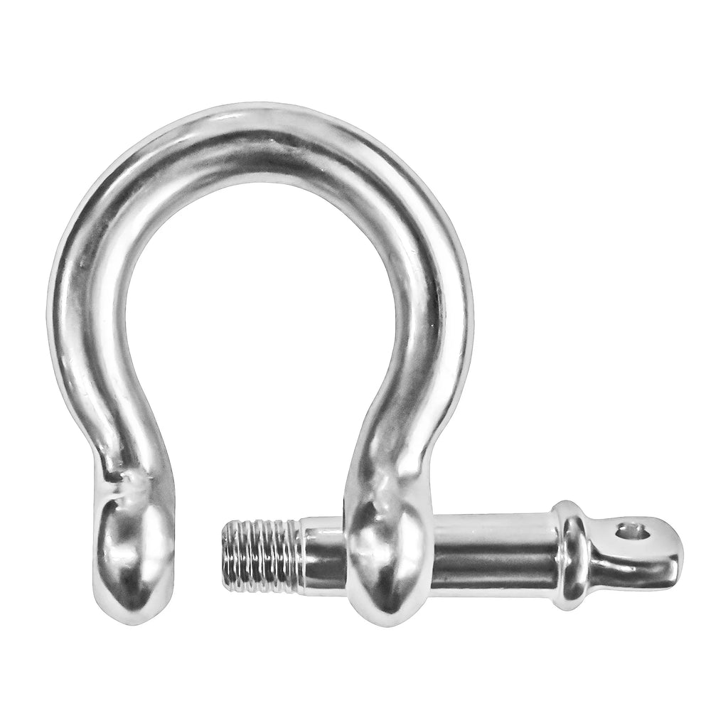 Five Oceans 5/8 Screw Pin Bow Shackles, Stainless Steel Anchor Shackle for Boat, Sailboat FO430
