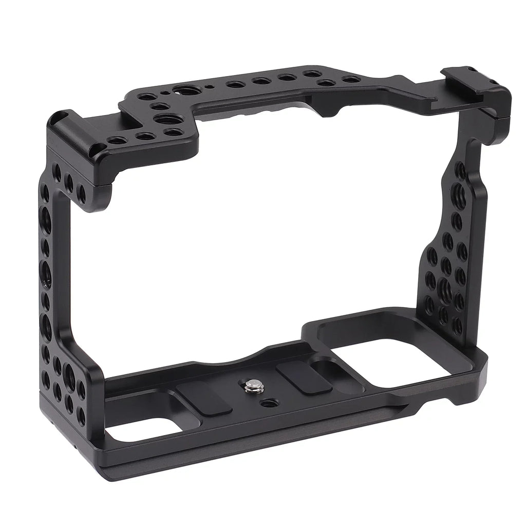 Cage Aluminum Alloy Video Cage Replacement for A7M3 A7R3 A9 Mirrorless with Cold Shoe Mount 14 Inch & 38 Inch Screw Holes