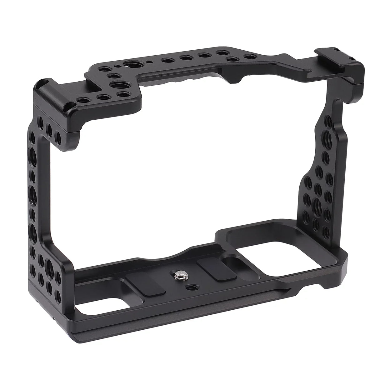 Cage Aluminum Alloy Video Cage Replacement for A7M3 A7R3 A9 Mirrorless with Cold Shoe Mount 14 Inch & 38 Inch Screw Holes