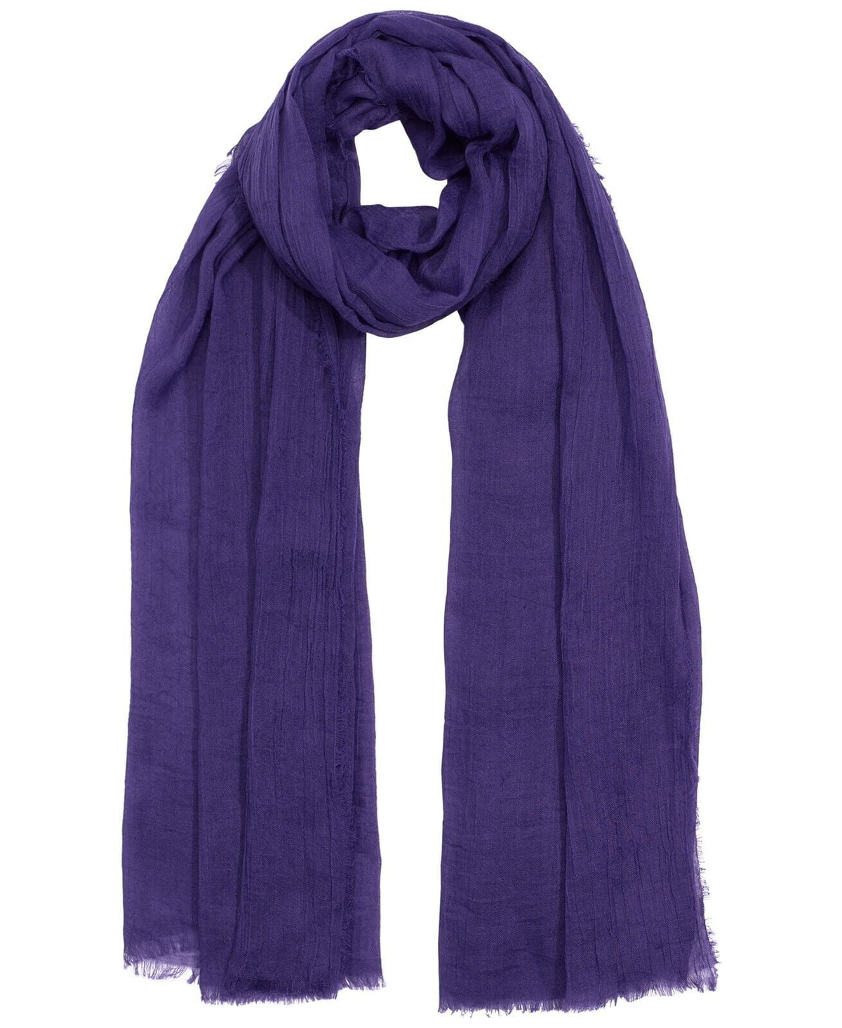 Echo Solid Soft Crinkle Wrap Grape OS NEW FN0097