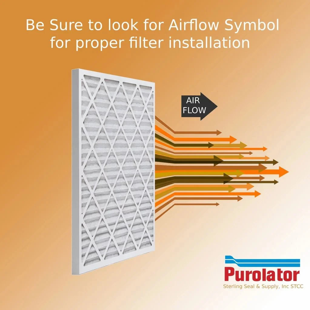 16x25x2 Purolator / Air Guard Pleated Air Filter - MERV 8 (6 Pack)
