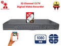 Evertech 32 Channel DVR with 4TB H.265 Digital Video Recorder for CCTV Security Surveillance Camera System
