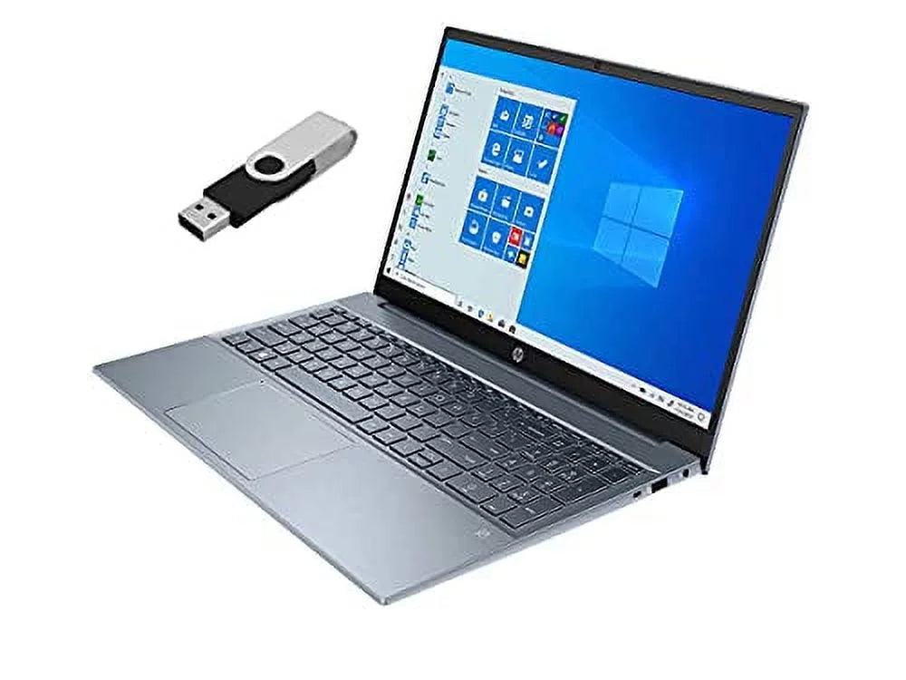 2022 Pavilion 15.6" FHD Display Portable computer 11th Gen 4-Core i7-1195G7 32GB DDR4 1TB NVMe SSD Iris Xe Graphics HDMI Webcam WiFi-6 Bluetooth Backlit Keyboard Windows 11 Pro w/ 32GB USB