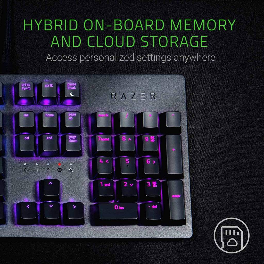 Razer Huntsman Opto-Mechanical Switch - Hybrid On-Board Memory & Cloud Storage - Durability of up to 100 Million Keystrokes - Light and Clicky Gaming Keyboard