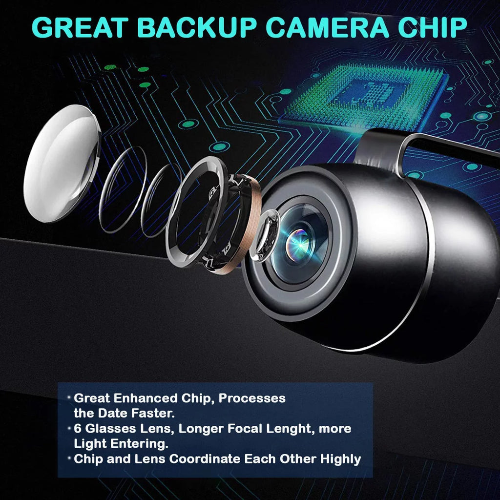 CAM110 Backup Camera License Plate HD Night Vision Rear View 170° Angle Fluid Compatible with Pioneer Car Radio DMH-100BT DMH-WT8600NEX DMH-160BT DMH1770NEX AVH-120BT AVH-210EX AVH-2550NEX
