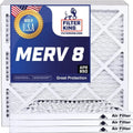Filter King 18x18.5x1a Air Filter | 4-PACK | MERV 8 HVAC Pleated A/C Furnace Filters | MADE IN USA | Actual Size: 18 x 18.5 x .75"