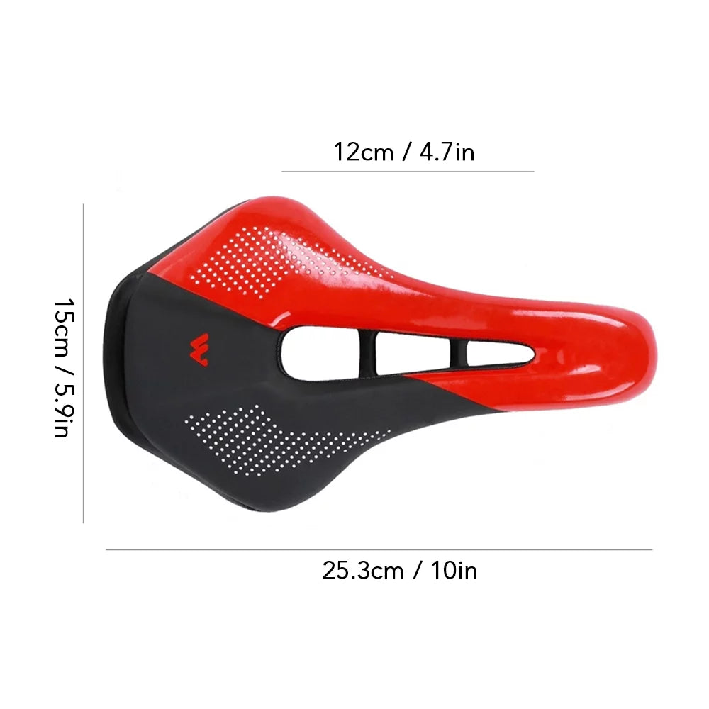Bike Saddle,Equipment Road Mtb Bike Soft Pu Leather Mountain Seat Soft Saddle Steel Rails Pu Leather Road Seat Soft Pu Leather Road Mtb Rails Mountain Seat Bike Saddle Jinmie