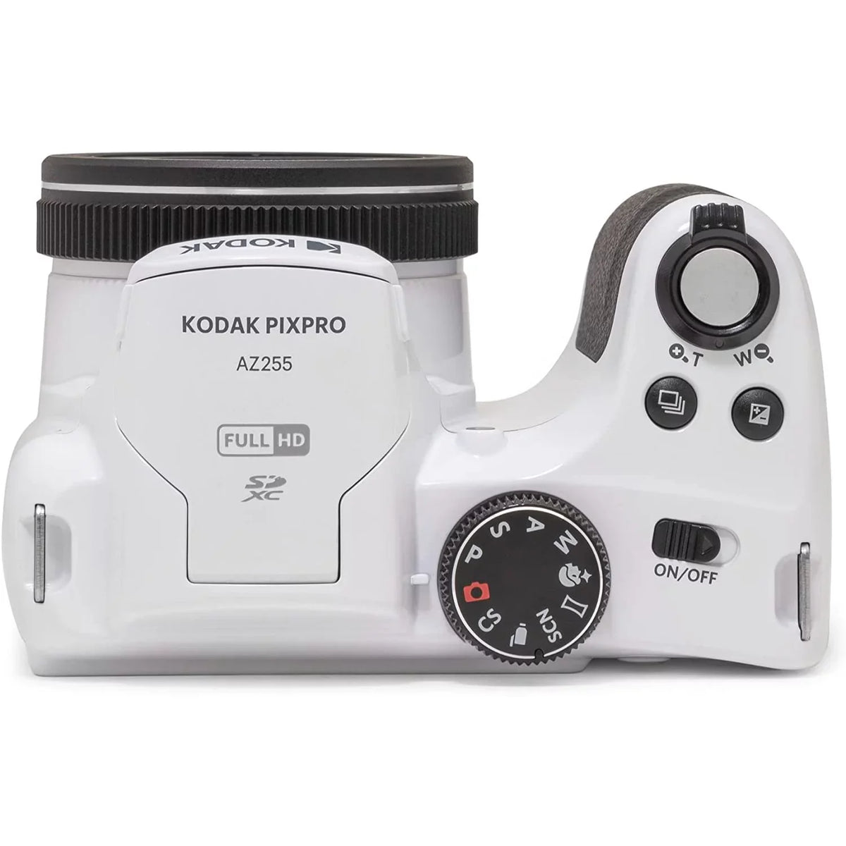 Kodak PIXPRO Astro Zoom AZ255-WH 16MP Digital Camera, 25X Optical Zoom, White Bundle with Lexar 32GB Capability 800x UHS-I SDHC Memory Card + Deco Photo Camera Bag