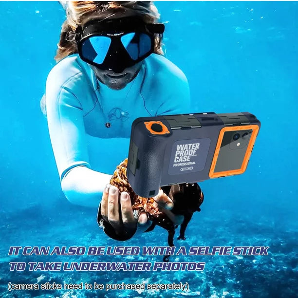 UrbanX Professional [15m/50ft] Swimming Diving Surfing Snorkeling Photo Video Liquid Protective Case Liquid Housing for Realme Narzo 50 And all Phones Up to 6.9 Inch LCD with Lanyard