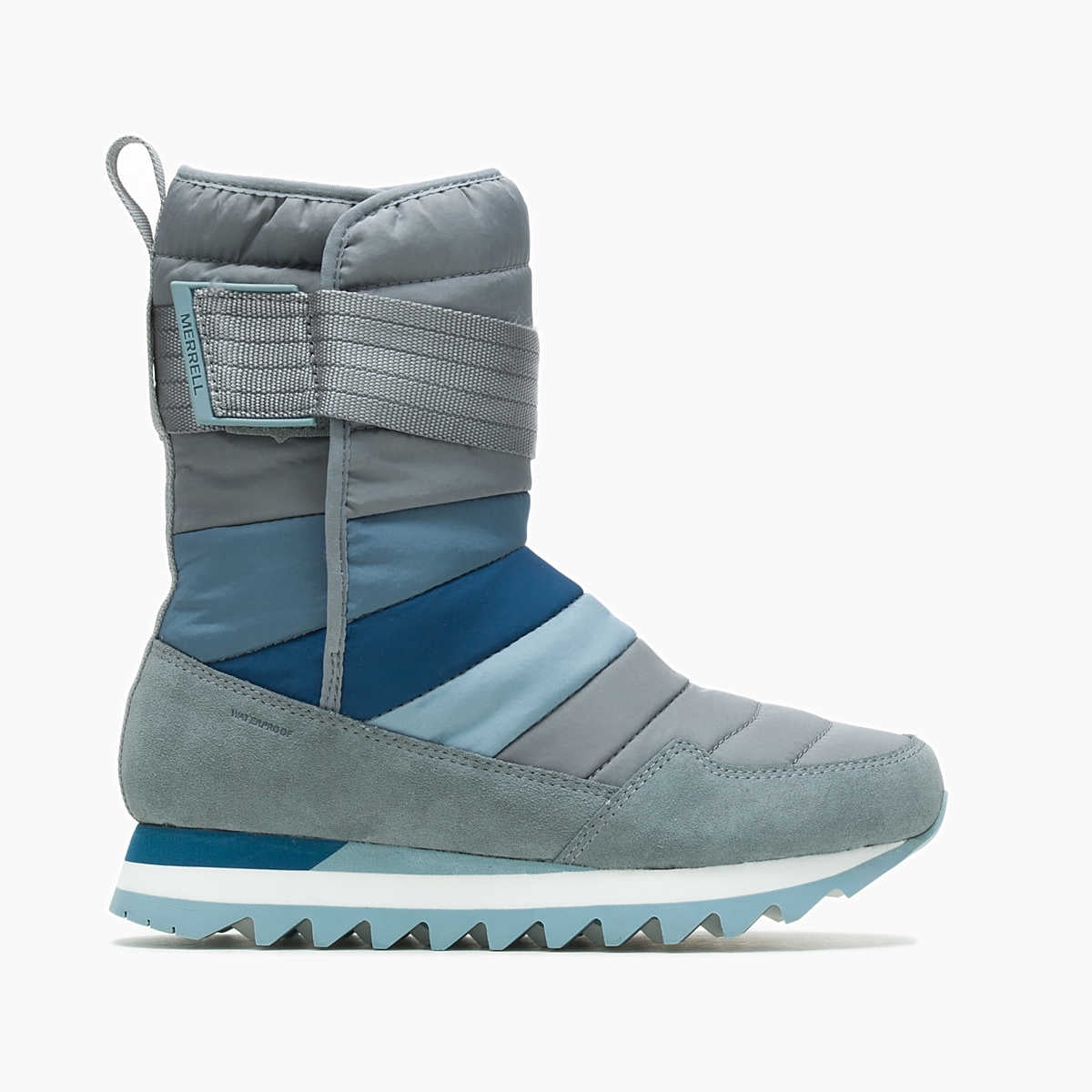 Women's Merrell Alpine Tall Strap Liquid Boots Monument Blue Size 8 J004612