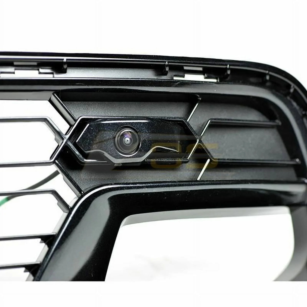 Extreme Online Store Replacement for 2014-2019 Chevrolet Corvette C7 All Models | GM Factory Z06 Style Painted Carbon Flash Metallic Front Bumper Lower Grille Cover (with Front Camera Bracket)