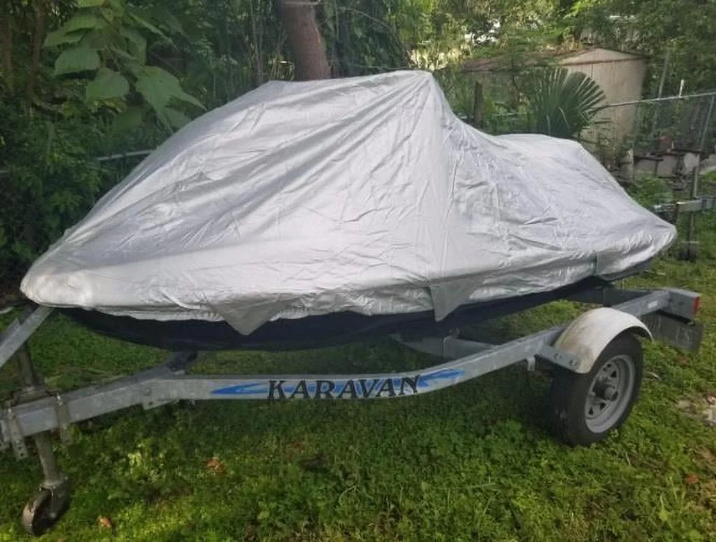 UV Reflective, Travel, Storage and Mooring Fluid PWC Jet Ski Cover for Yamaha V1 2015 2016