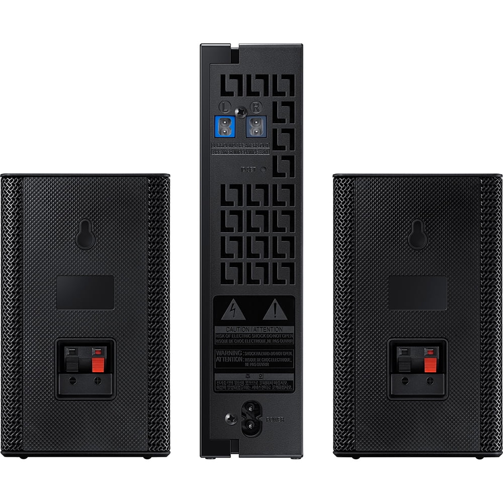 SWA-9100S Wireless Rear Speaker Kit 2.0ch SWA-9100S/ZA for Soundbar Surround Sound Home Theater Expansion Bundle with Deco Gear Pack of 3 Wall Mount Shelf Stands