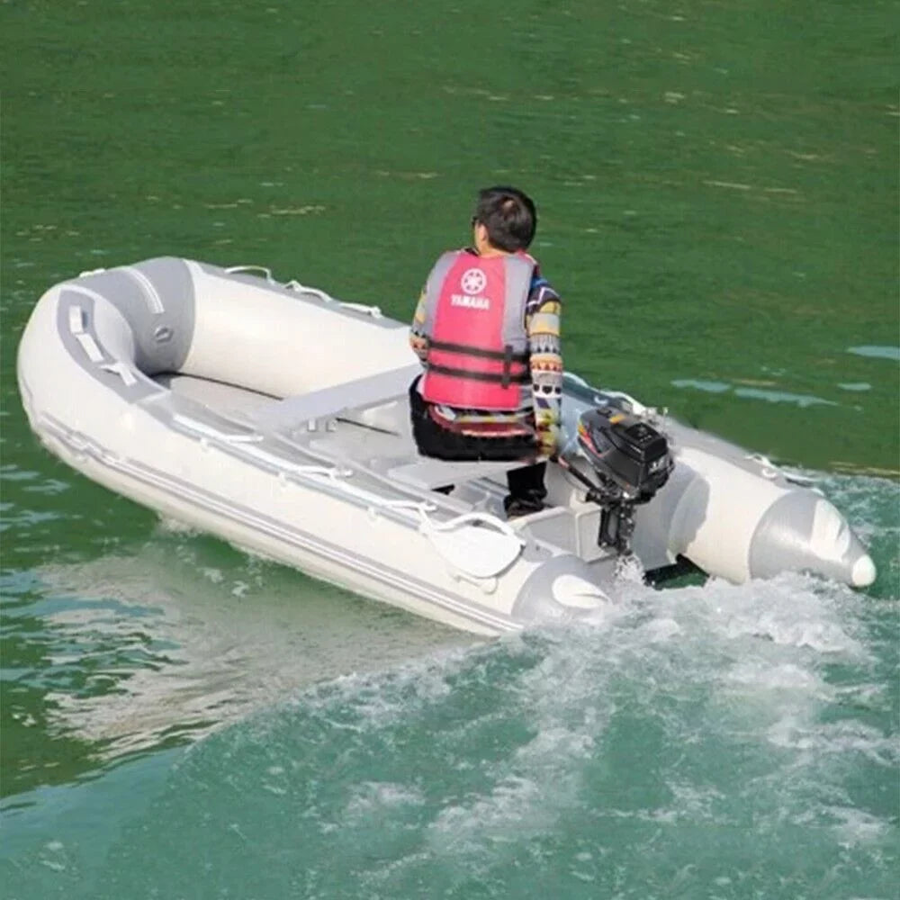 TOOL1SHOoo 3.6HP 2 Stroke Outboard Motor Fishng Boat Motor Engine Fluid Cooling Short Shaft