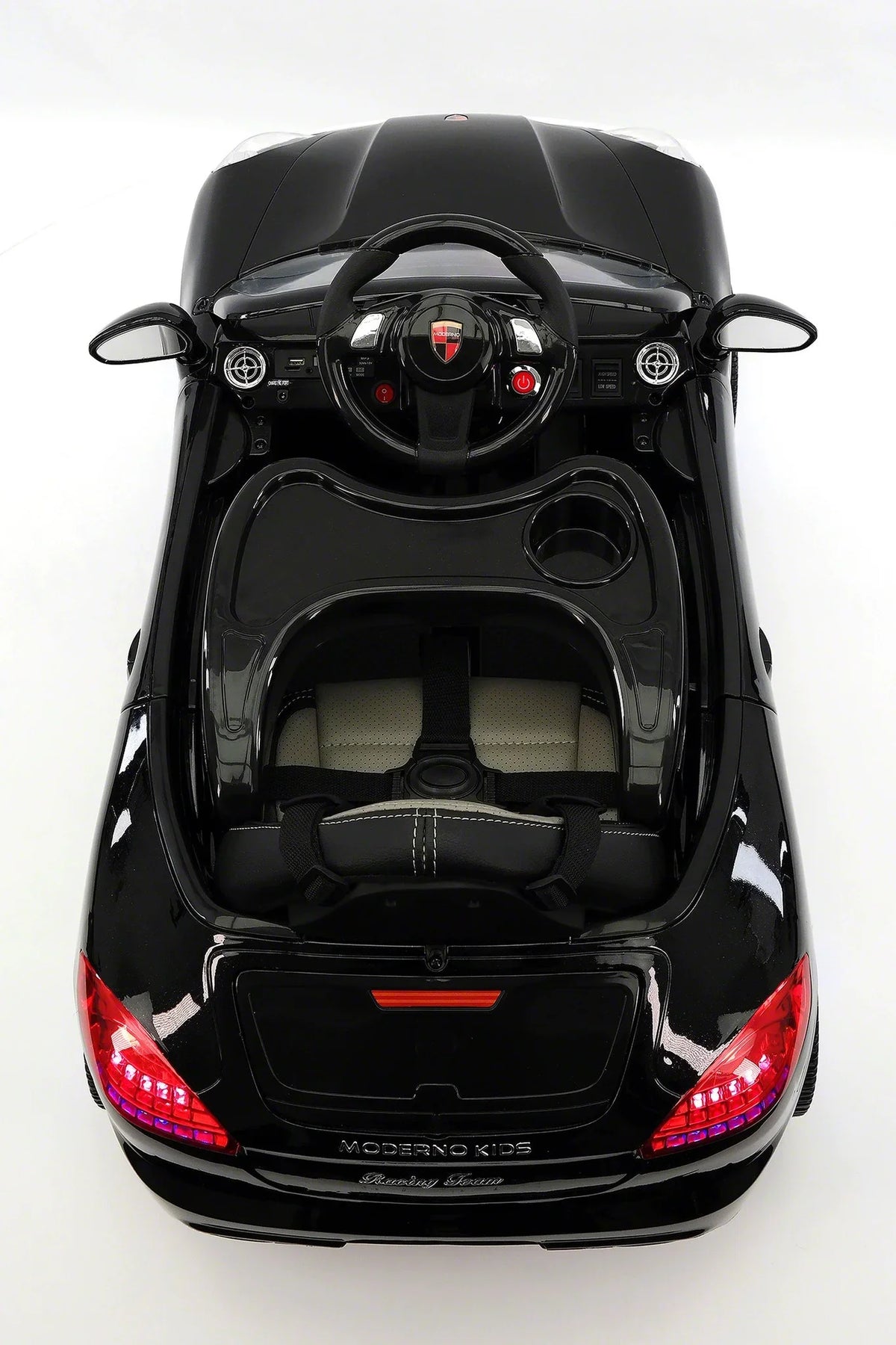 Kiddie Roadster 12V Kids Voltage-driven Ride-On Car with R/C Parental Remote | Black Metallic
