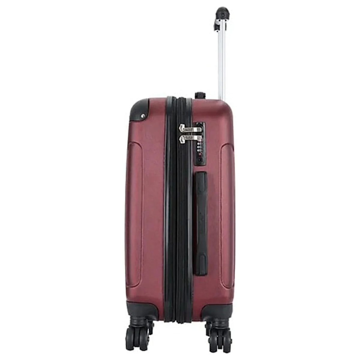 DUKAP PROCESSOR Plastic 4-Wheel Spinner Luggage Wine (DKINT00S-WIN)