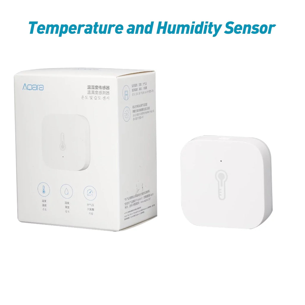 Temperature Sensor Smart Aqara Humidity Sensor for Remote Monitoring and Home Automation REQUIRES AQARA HUB Compatible with HomeKit
