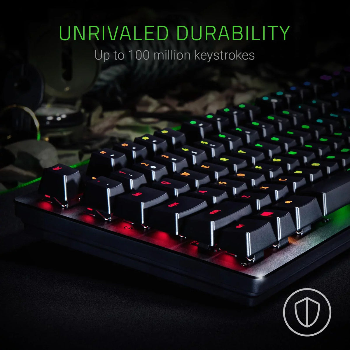 Razer Huntsman Opto-Mechanical Switch - Hybrid On-Board Memory & Cloud Storage - Durability of up to 100 Million Keystrokes - Light and Clicky Gaming Keyboard