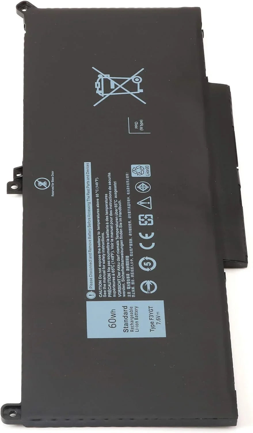 New F3YGT 60wh Notebook y for Latitude 12 7000 7280 7290/13 7000 7380 7390 p29s002 / 14 7000 7480 7490 p73g002