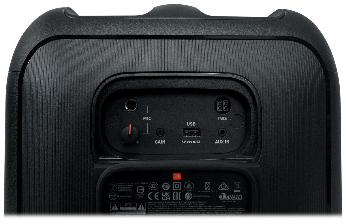 JBL Partybox Encore Essential Portable Compact Party Speaker w LED + Microphone