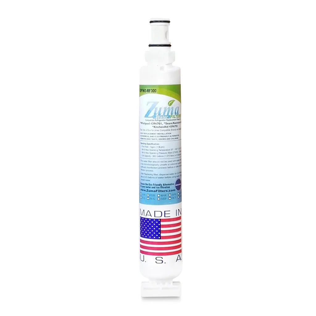 ZUMA Brand , Fluid and Ice Filter , Model # OPFW3-RF300 , Compatible with Whirlpool® RWF1021 - 3614 - Made in U.S.A.