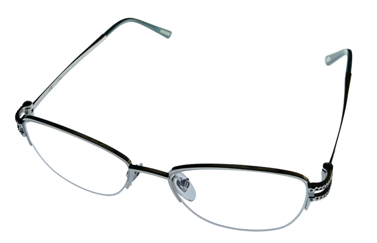 Chopard Women's Eyewear Rimless Square Silver Plate Metal VCH052S 579Y 52mm