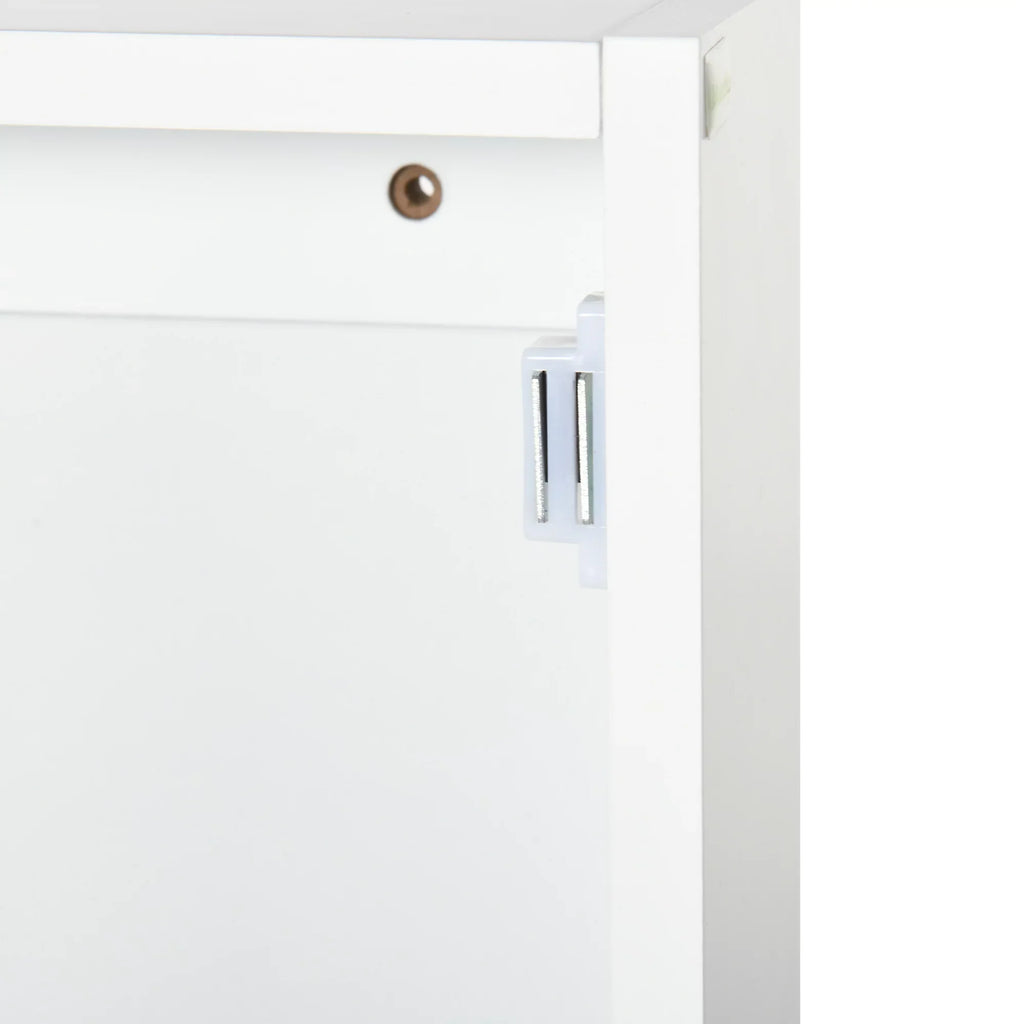 kleankin Bathroom Medicine Cabinet; Wall Mounted Mirror Cabinet; White