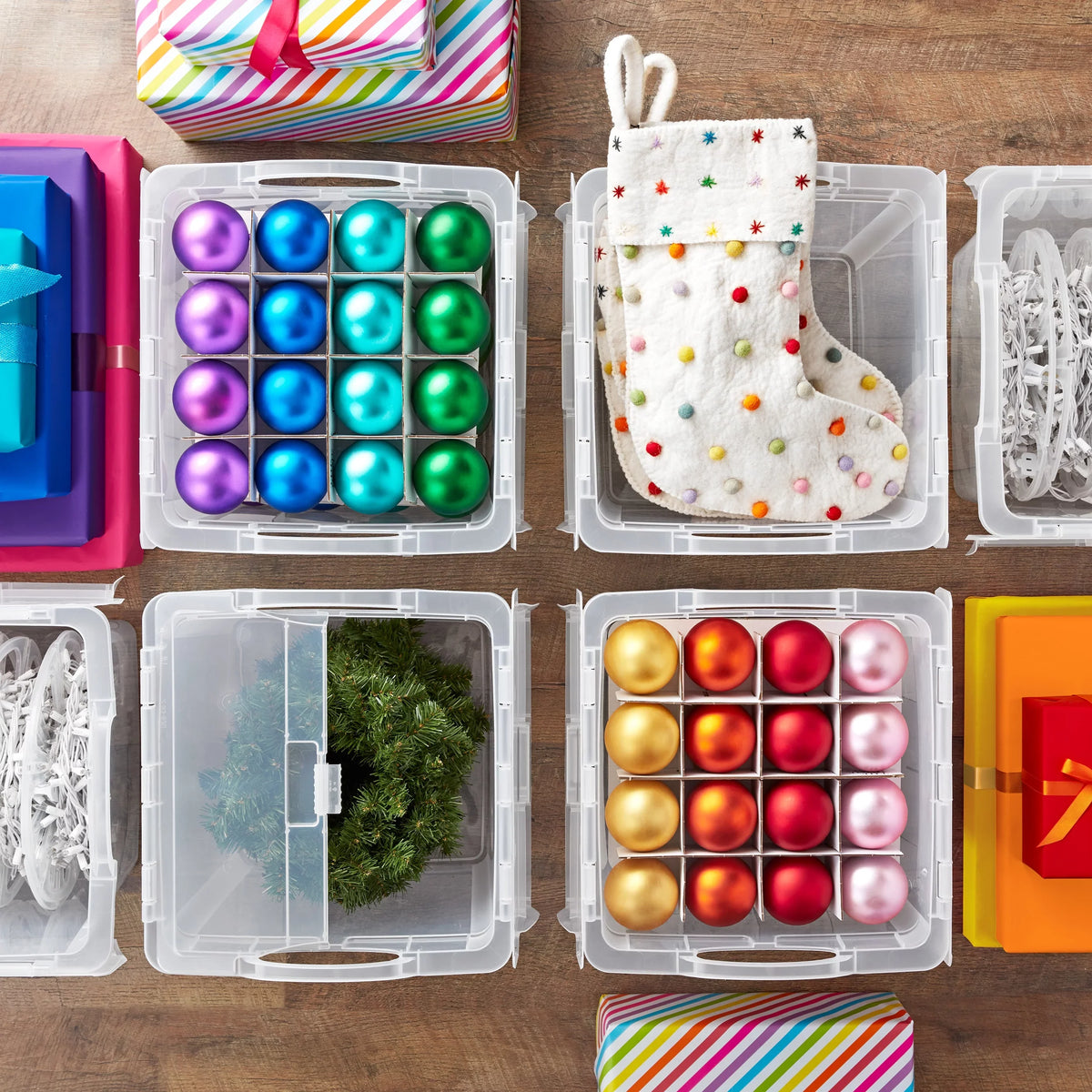 The Home Edit Christmas Light Storage Organizer; Set of 2