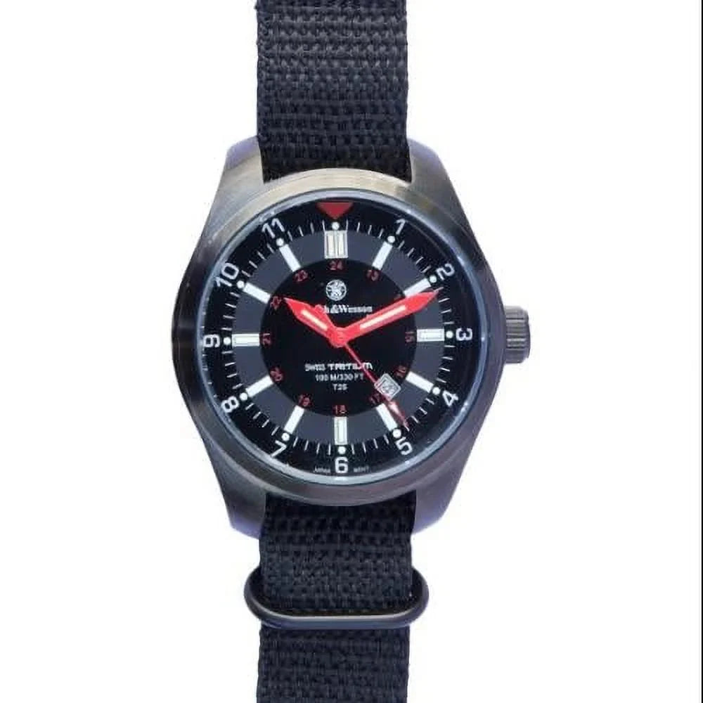 S&W Military Tritium Watch with 3 Interchange Straps